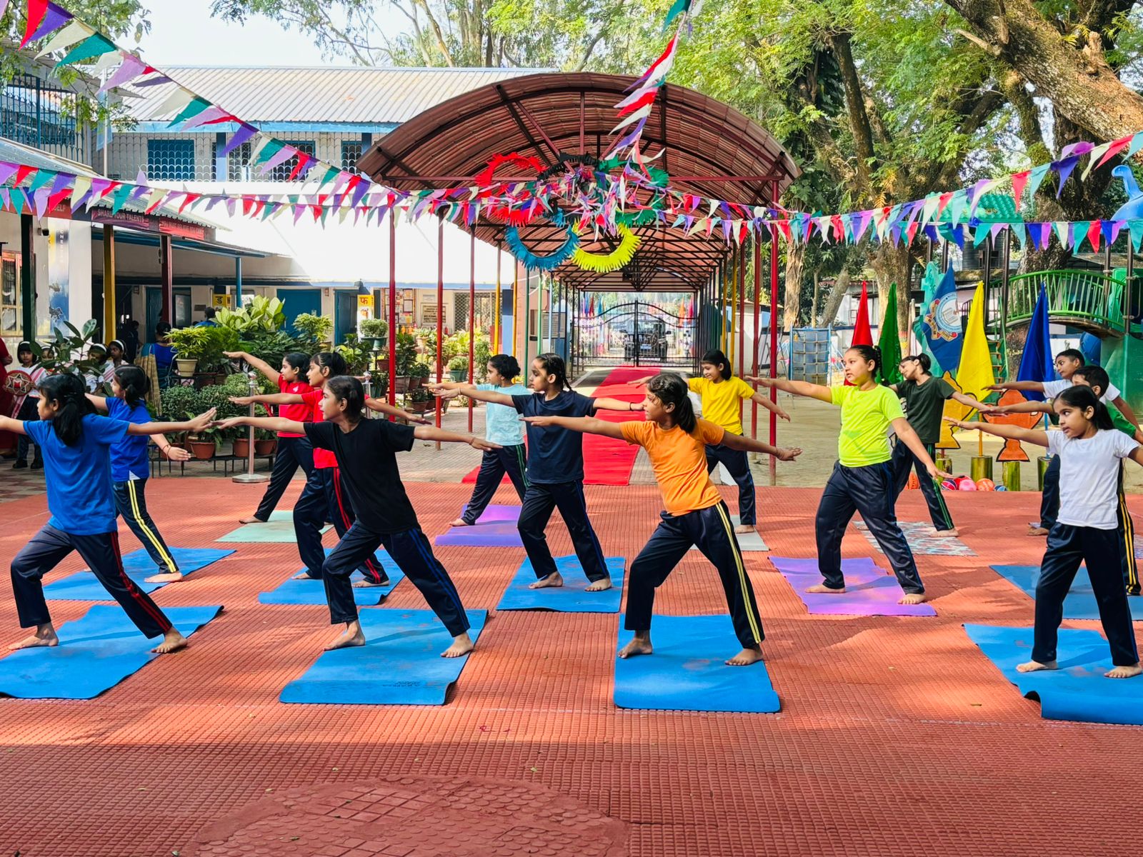Modern school classroom facilities